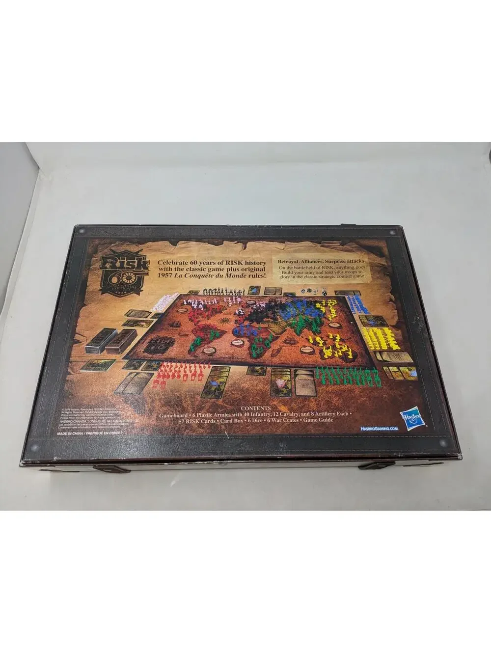 Risk 60th Anniversary Edition Board Game Strategic Conquest Hasbro 2018 Complete - Picture 4 of 4